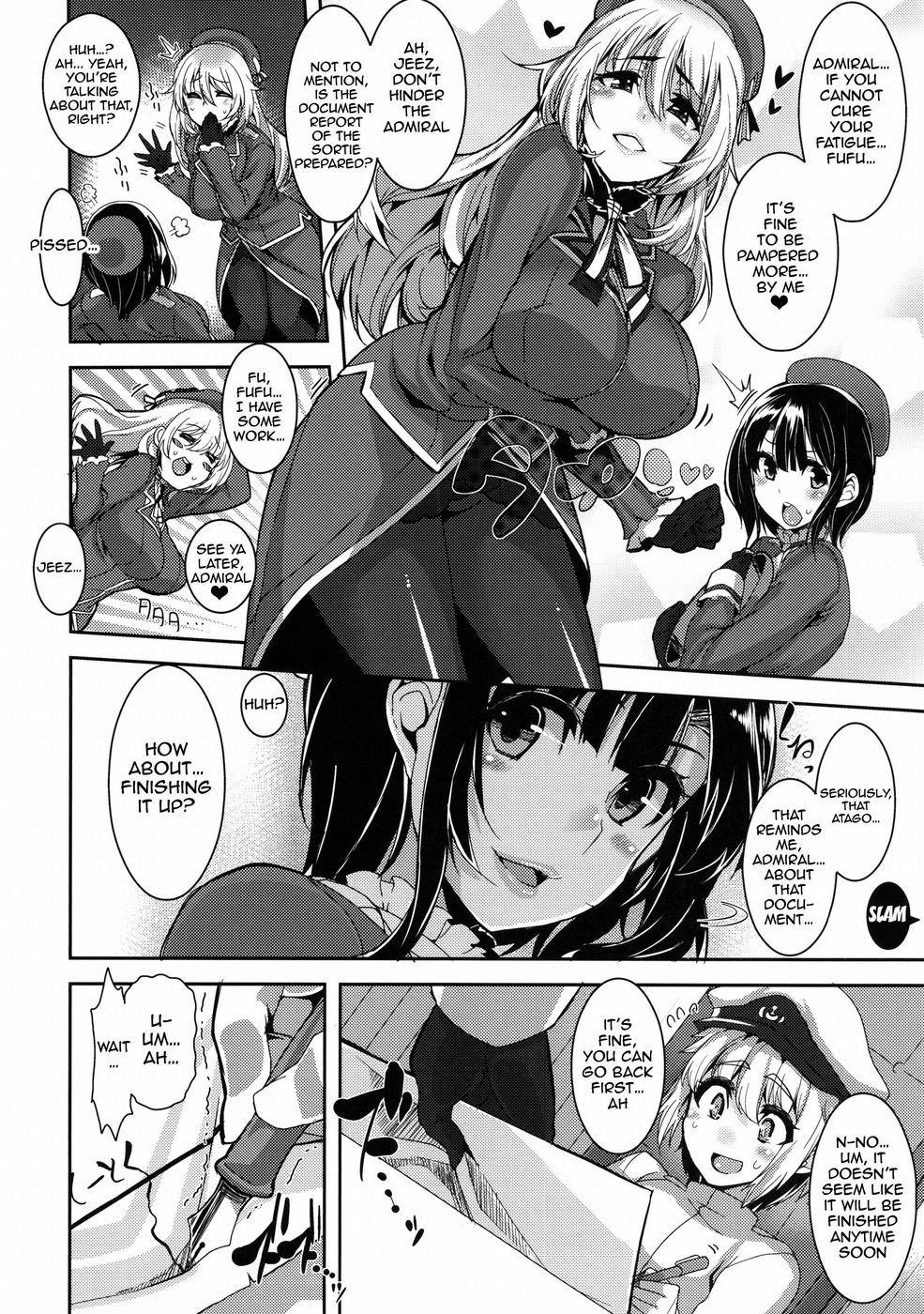 Hentai Manga Comic-Tiny admiral takao-san and atago-san-Read-4